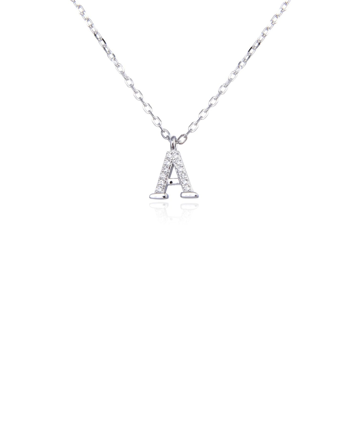Letter Necklace Silver
