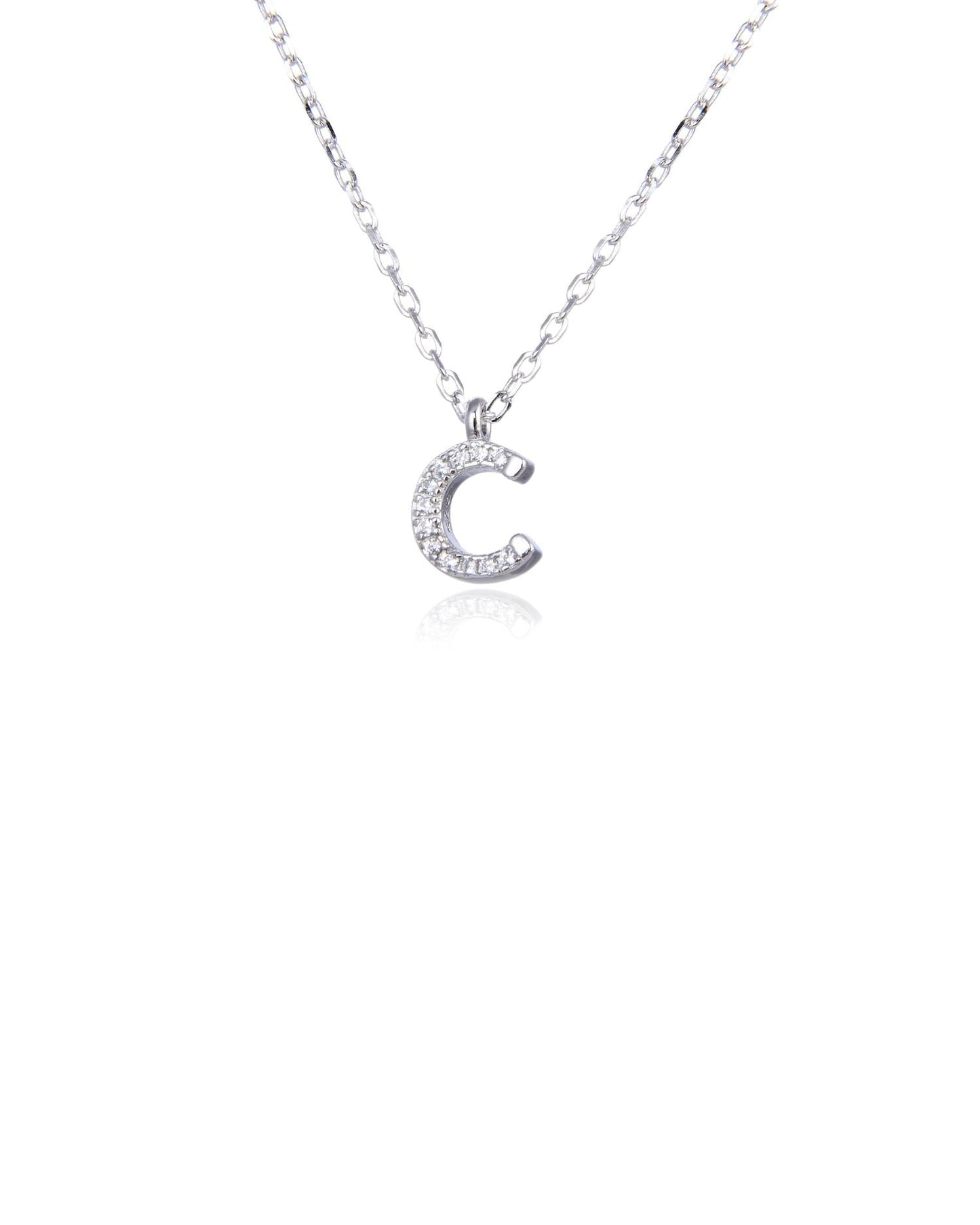 Letter Necklace Silver