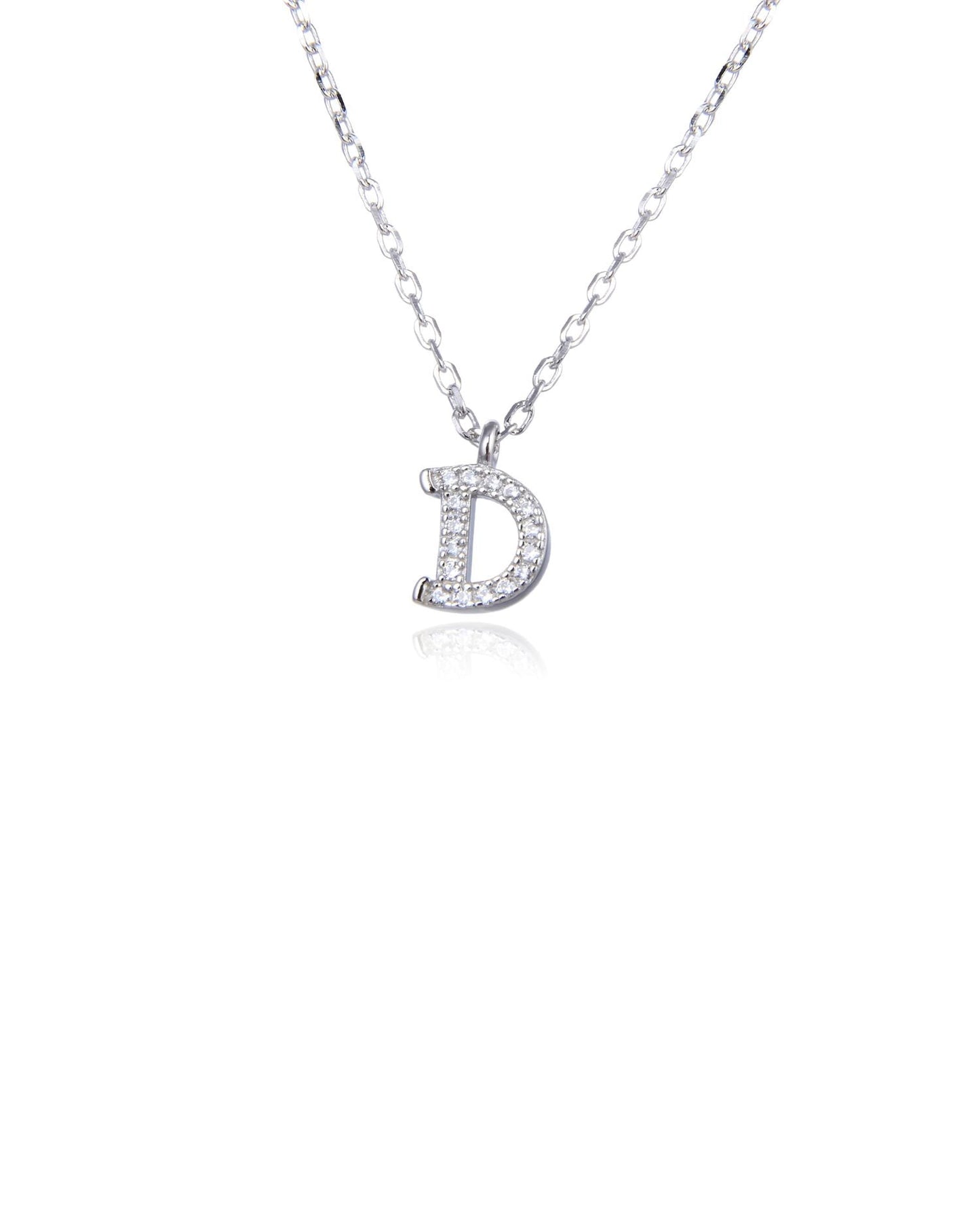 Letter Necklace Silver