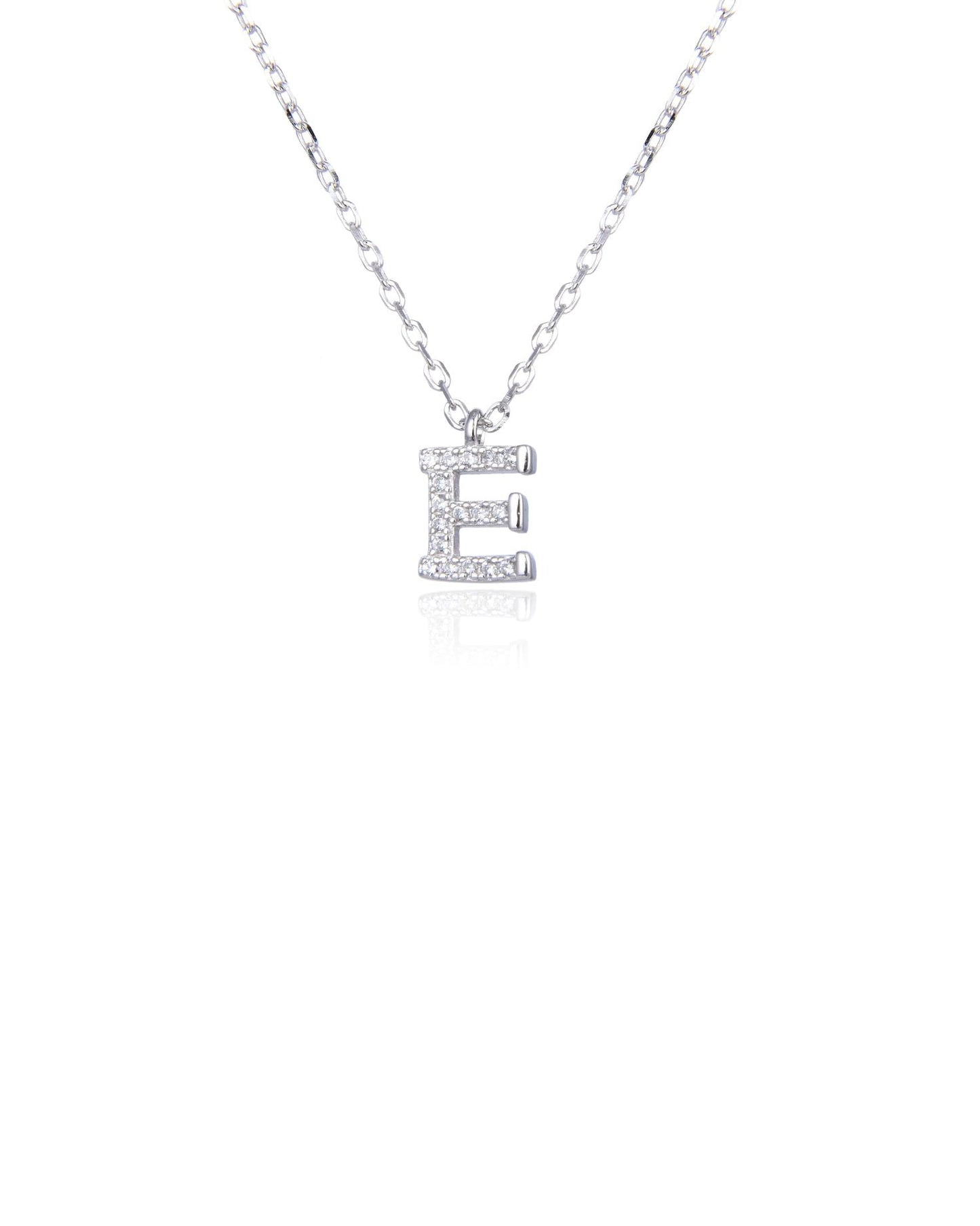 Letter Necklace Silver