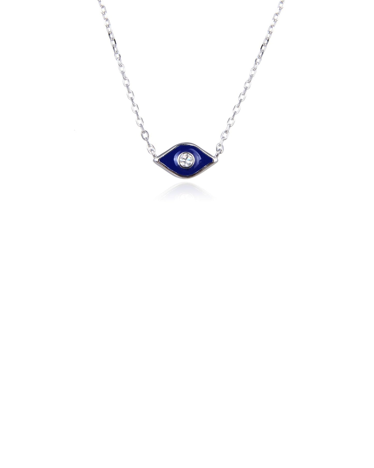 Evil Eye Necklace Silver