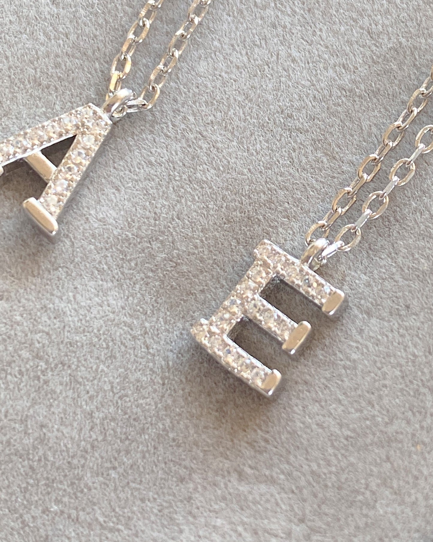 Letter Necklace Silver