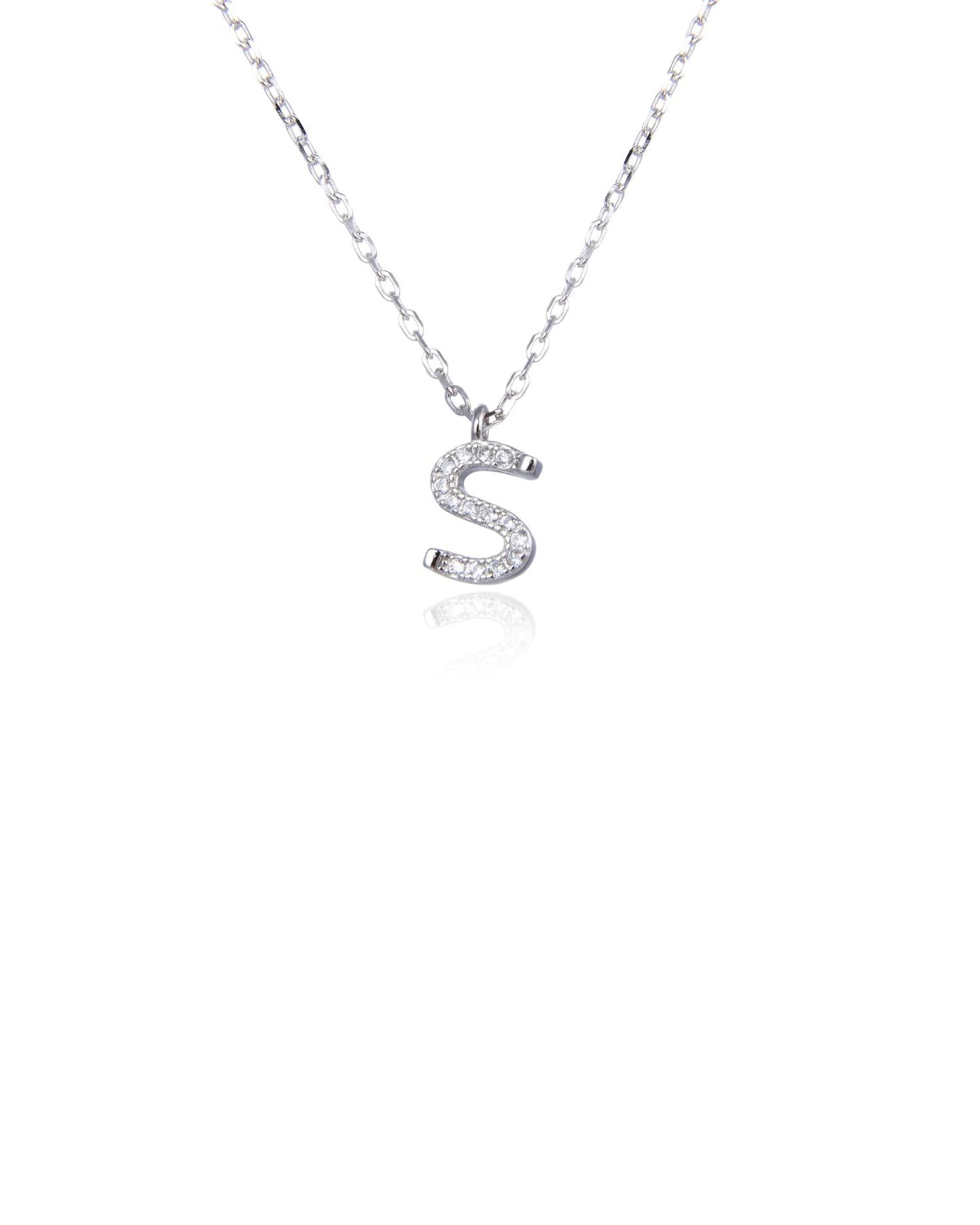 Letter Necklace Silver