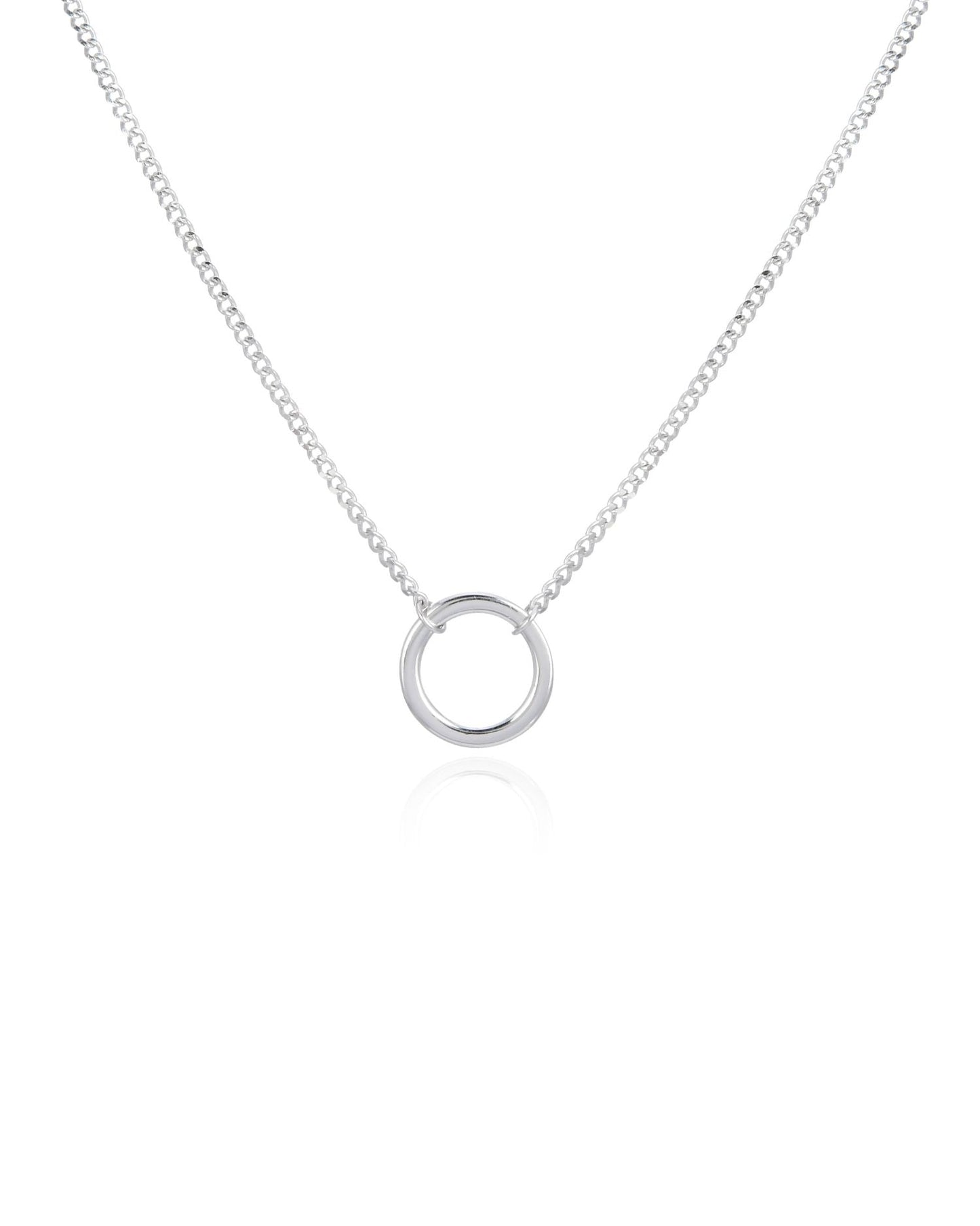 Candella Circle of Life Choker Necklace Silver