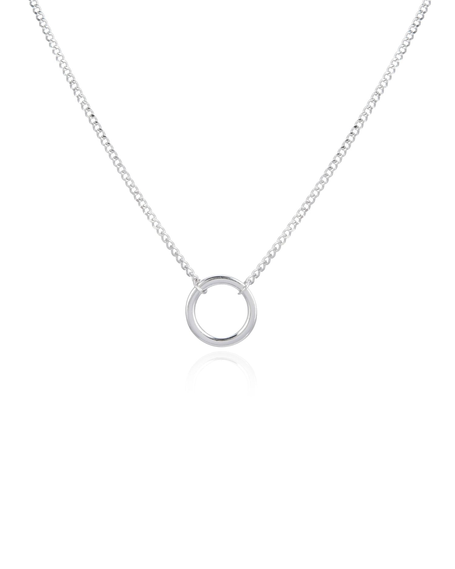 Candella Circle of Life Choker Necklace Silver