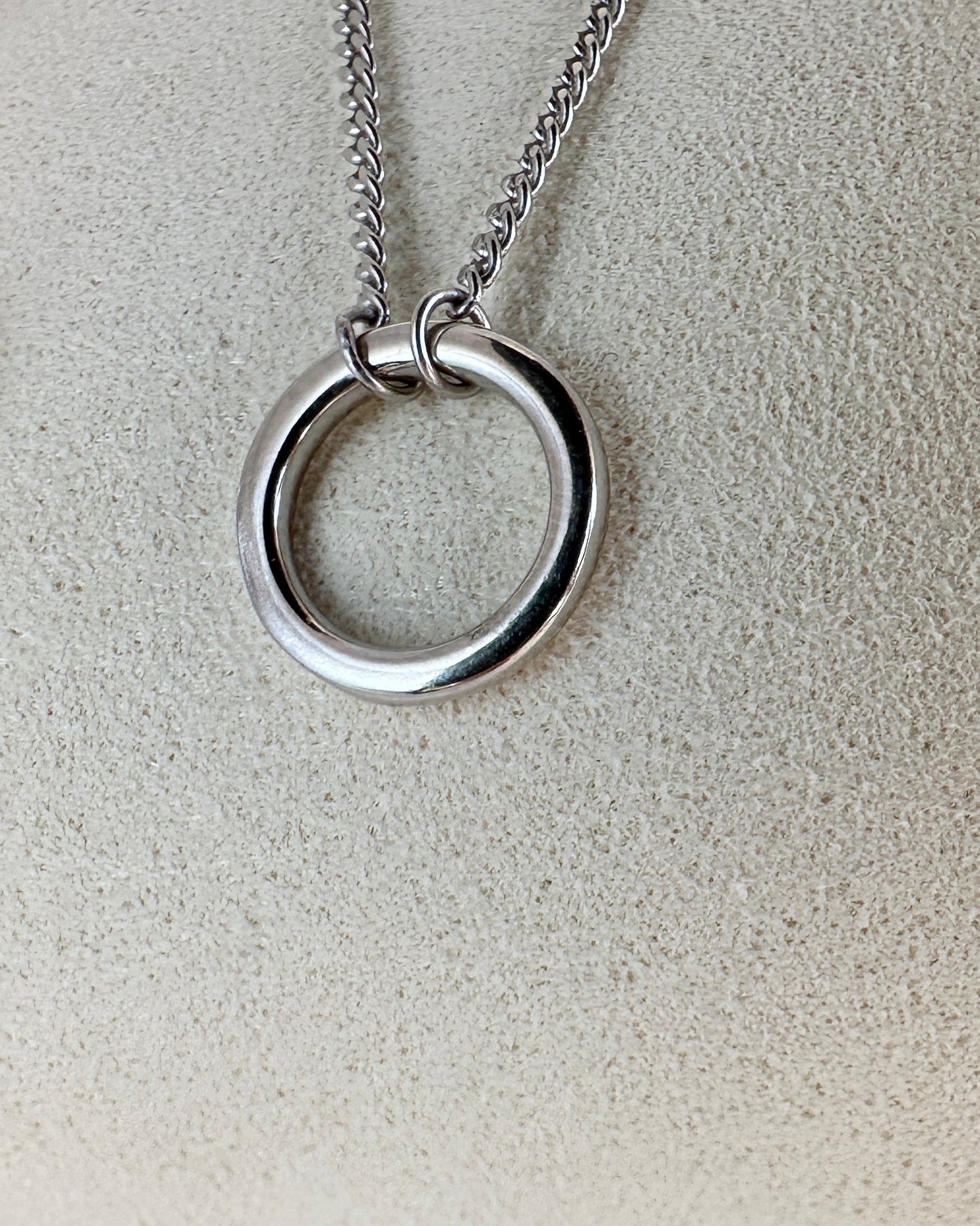 Candella Circle of Life Choker Necklace Silver