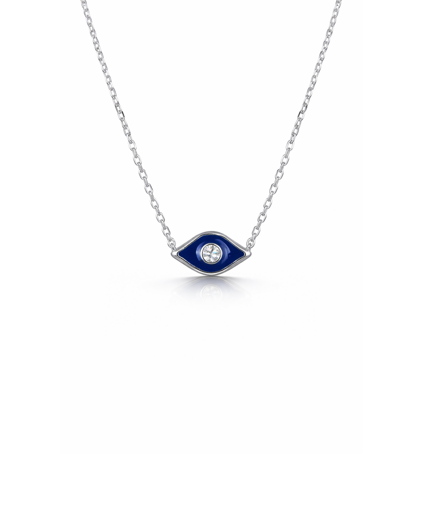 Candella Evil Eye Necklace Silver