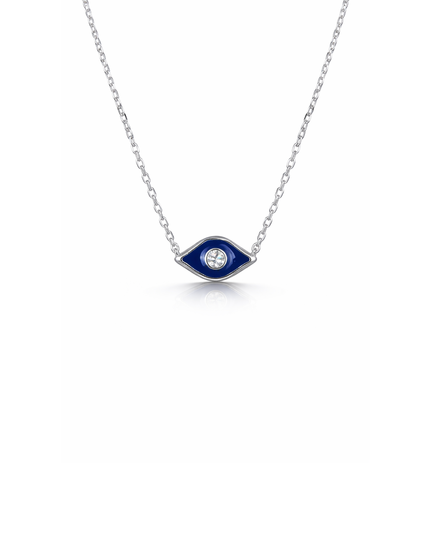 Candella Evil Eye Necklace Silver