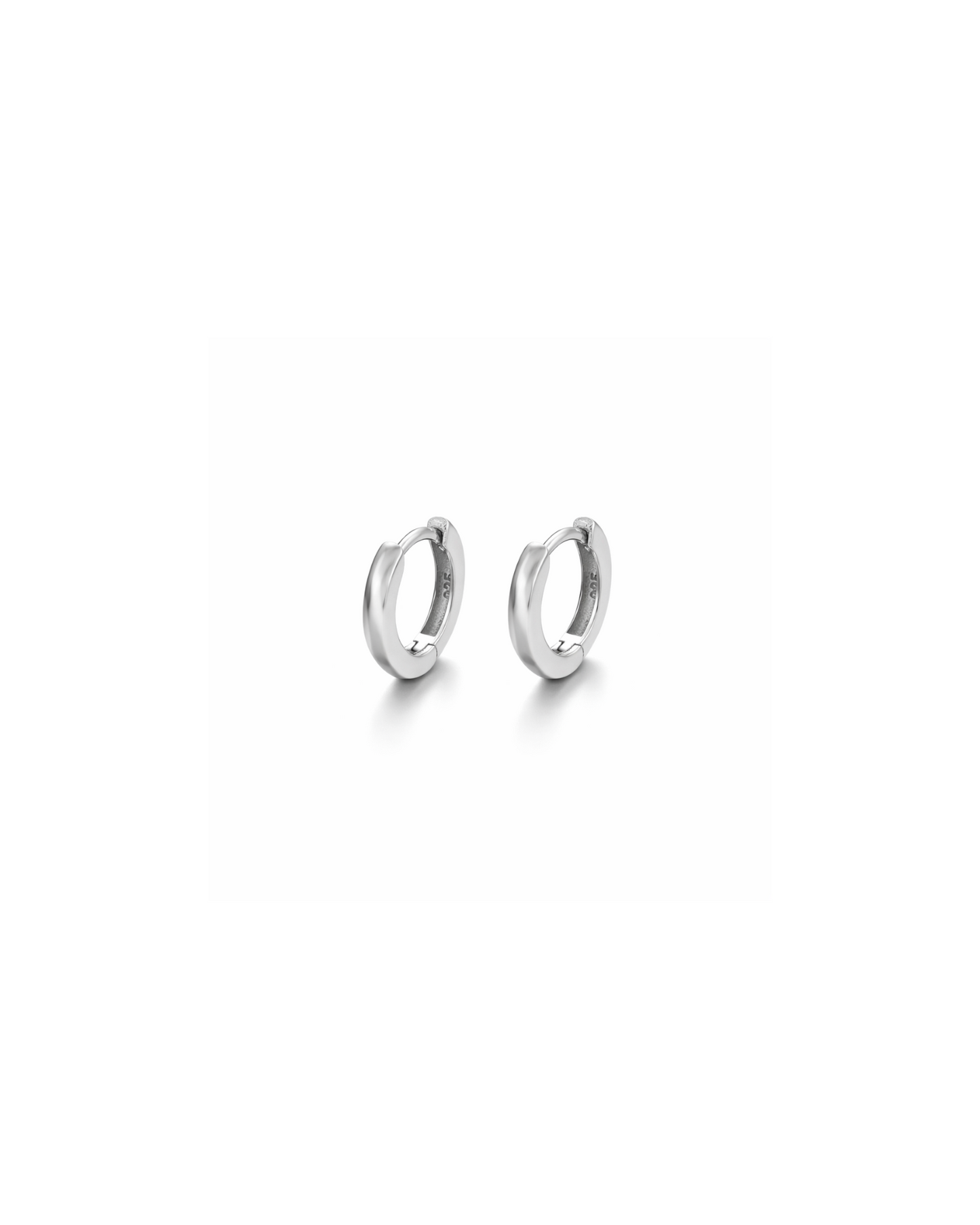 Candella Mini Hoop Earrings Silver