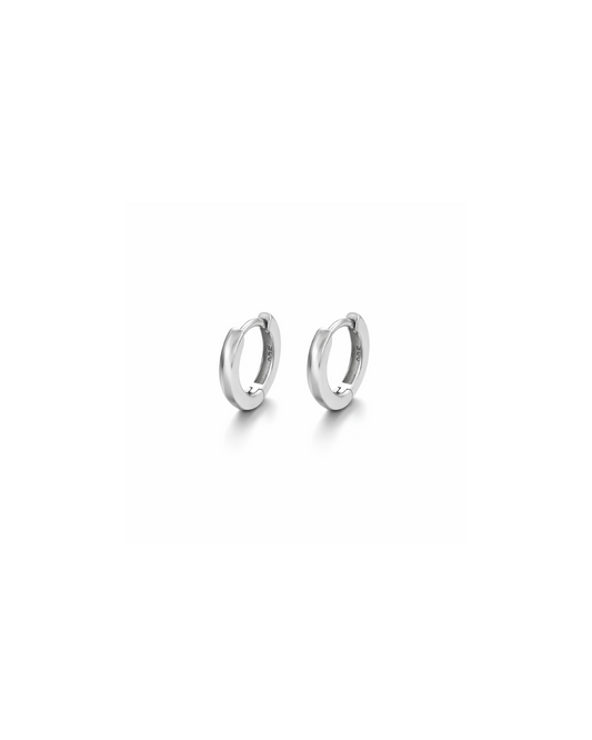 Candella Mini Hoop Earrings Silver