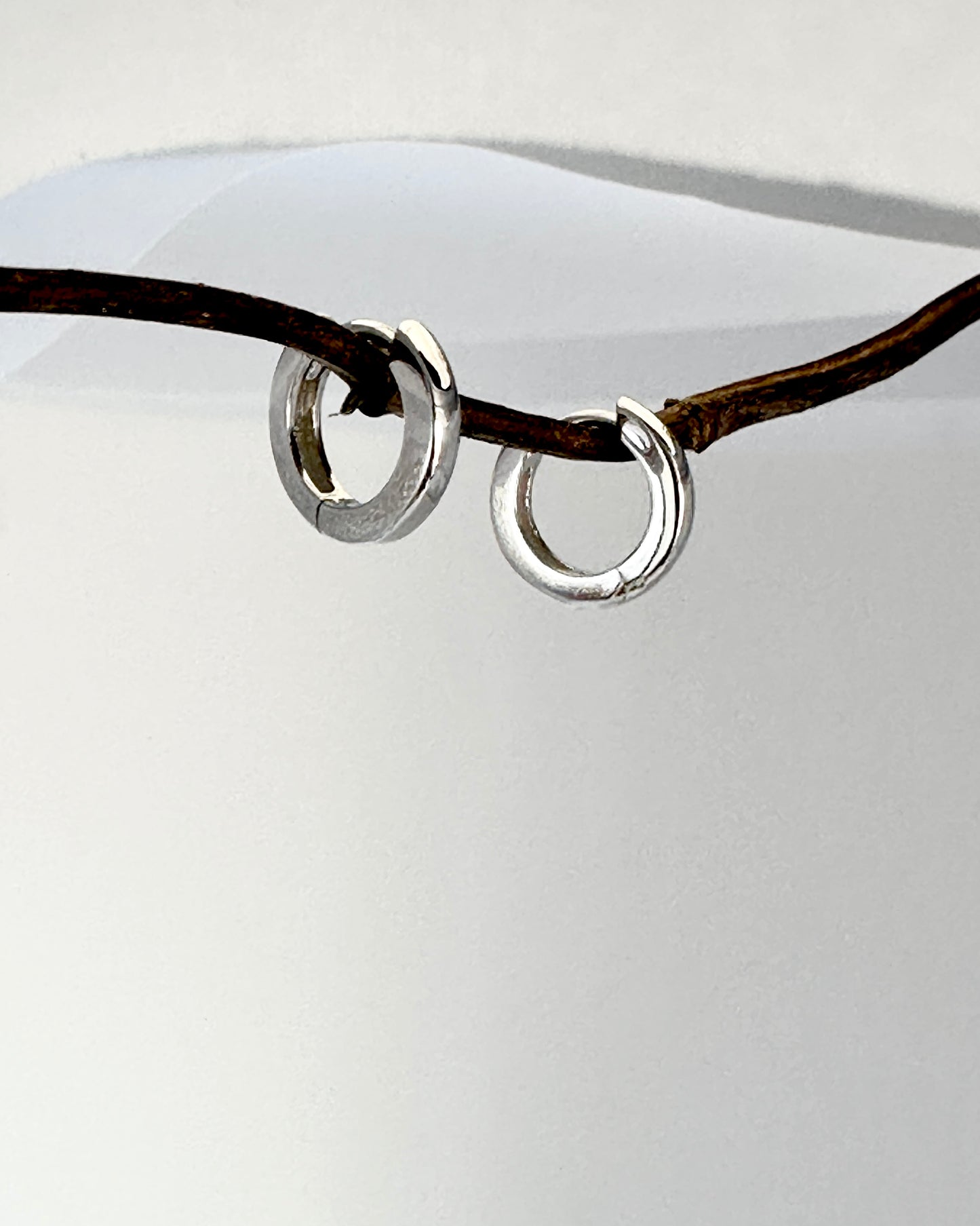 Candella Mini Hoop Earrings Silver