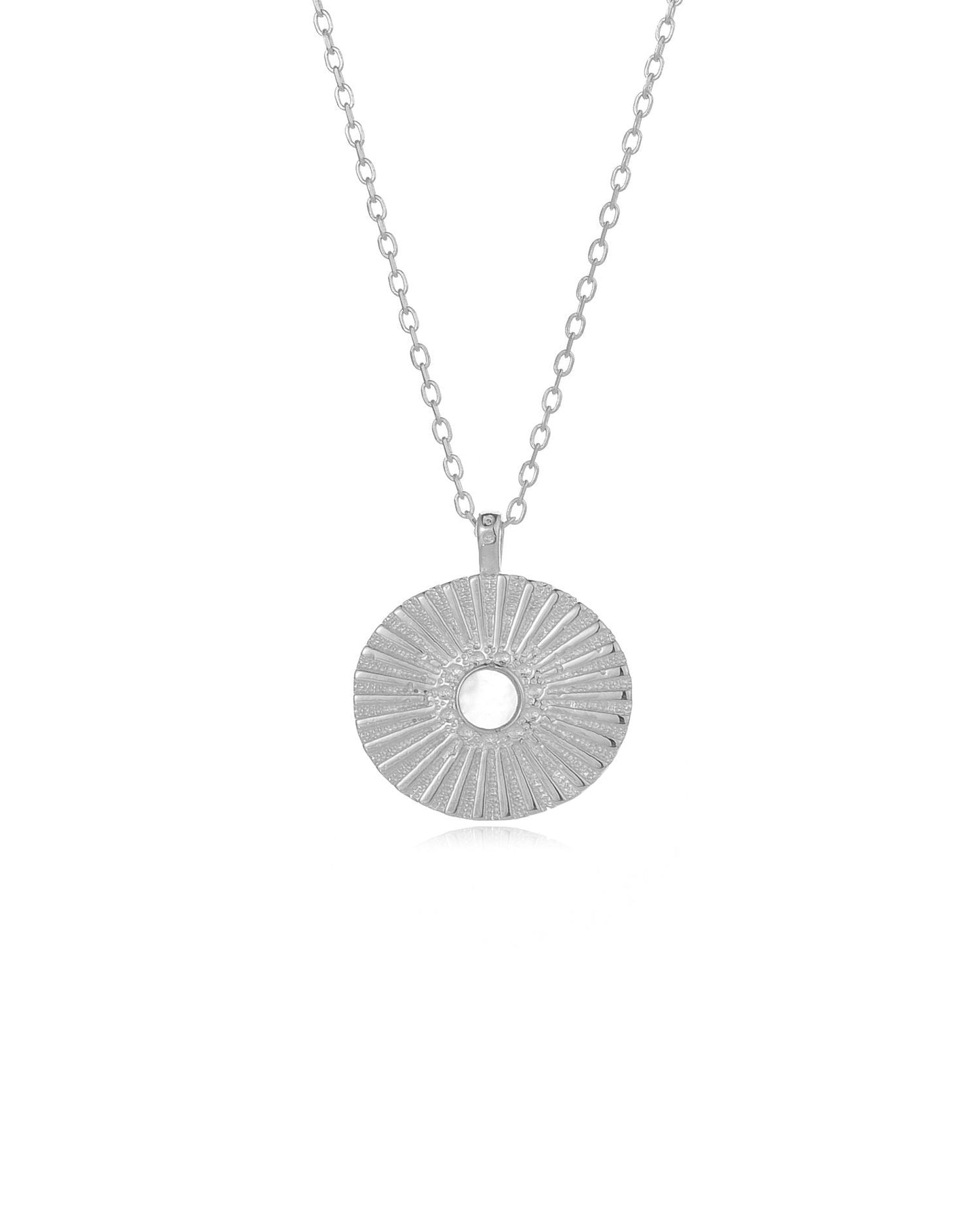 Candella Sunburst Pendant Necklace Gold